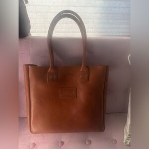 Parker Clay Merkato Signature Tote - Rust Brown - Leather